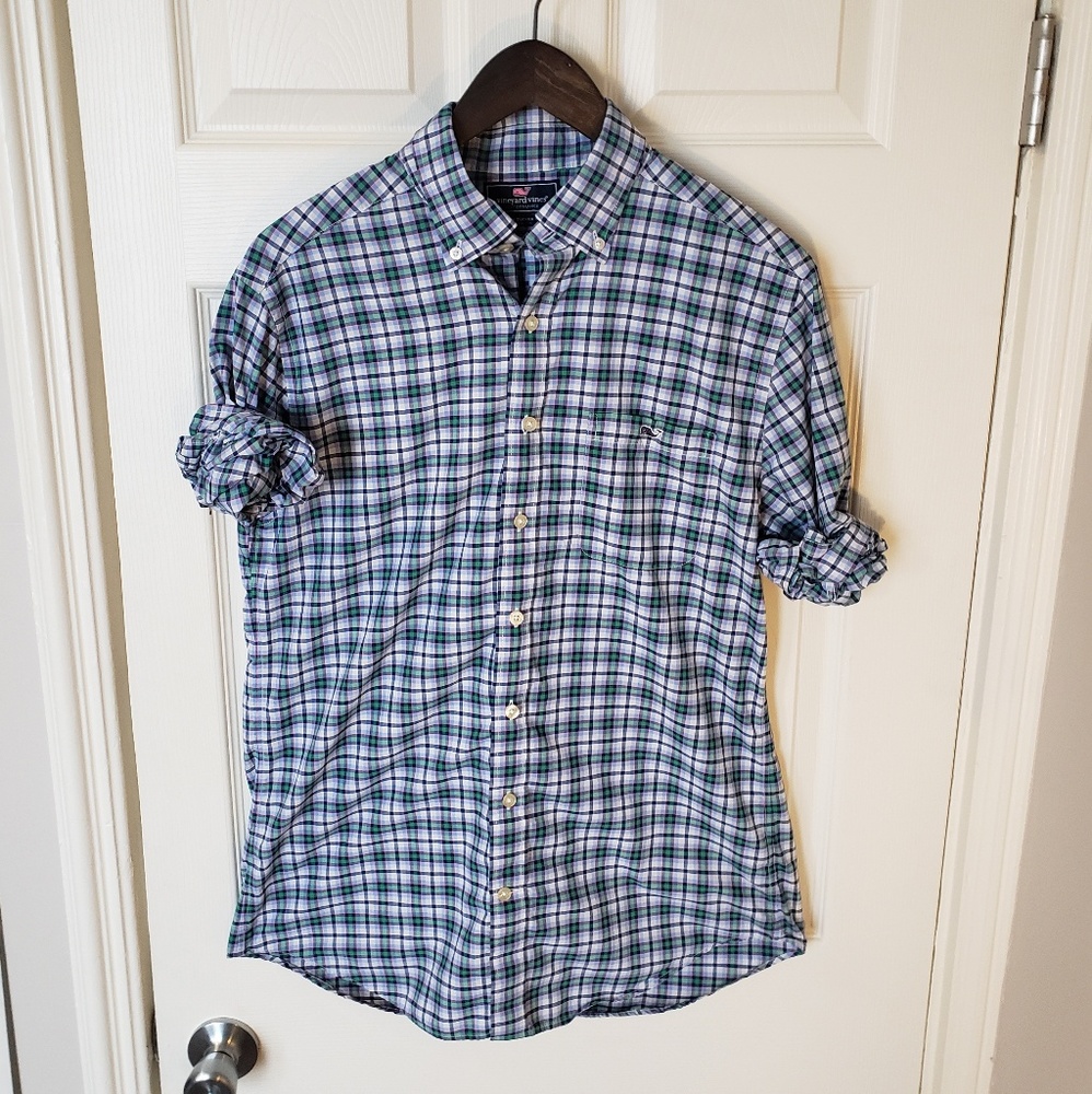 Vineyard Vines slim fit Tucker performance shirt